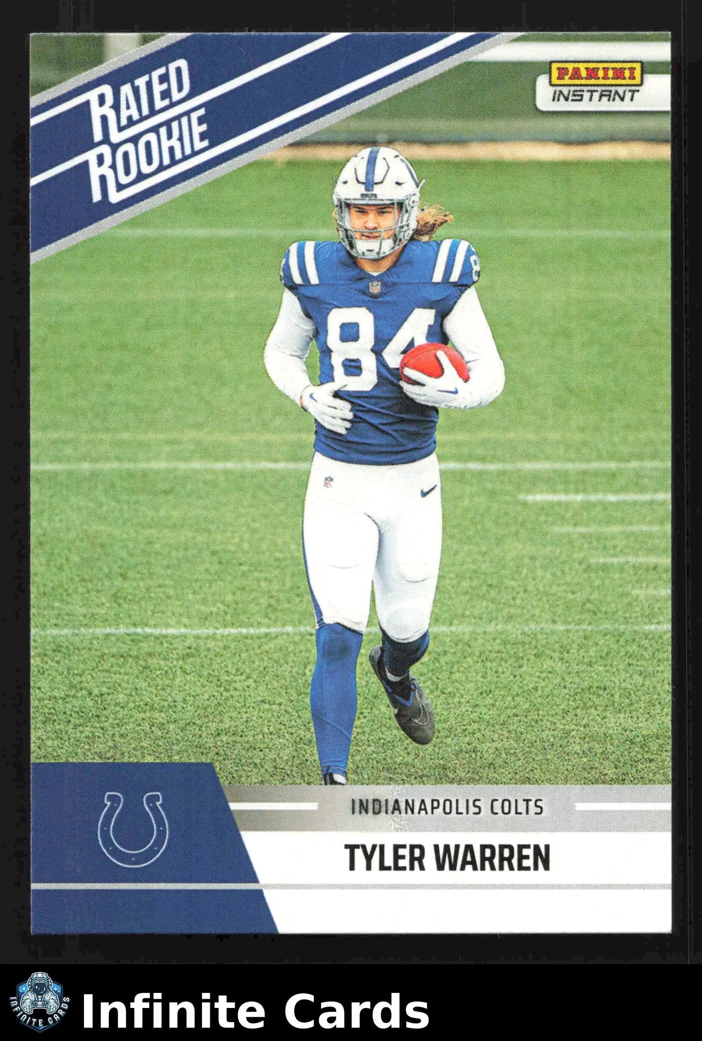 2025 Panini Instant Football TYLER WARREN #RRR-31 #/279 Indianapolis Colts RC - Football Card Single