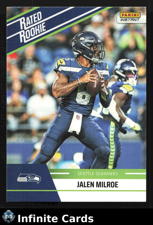 2025 Panini Instant JALEN MILROE #RRR-7 Rated Rookie Retro Seattle Seahawks RC - Football Card Single