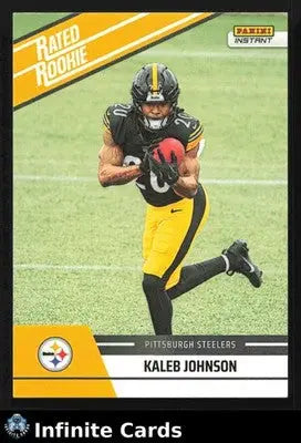 2025 Panini Instant KALEB JOHNSON #RRR-12 #/279 Pittsburgh Steelers RC