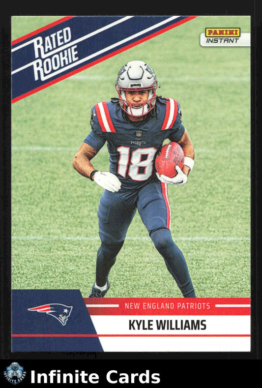 2025 Panini Instant KYLE WILLIAMS #RRR-13 Rated Rookie Retro #/279 Patriots RC - Football Card Single