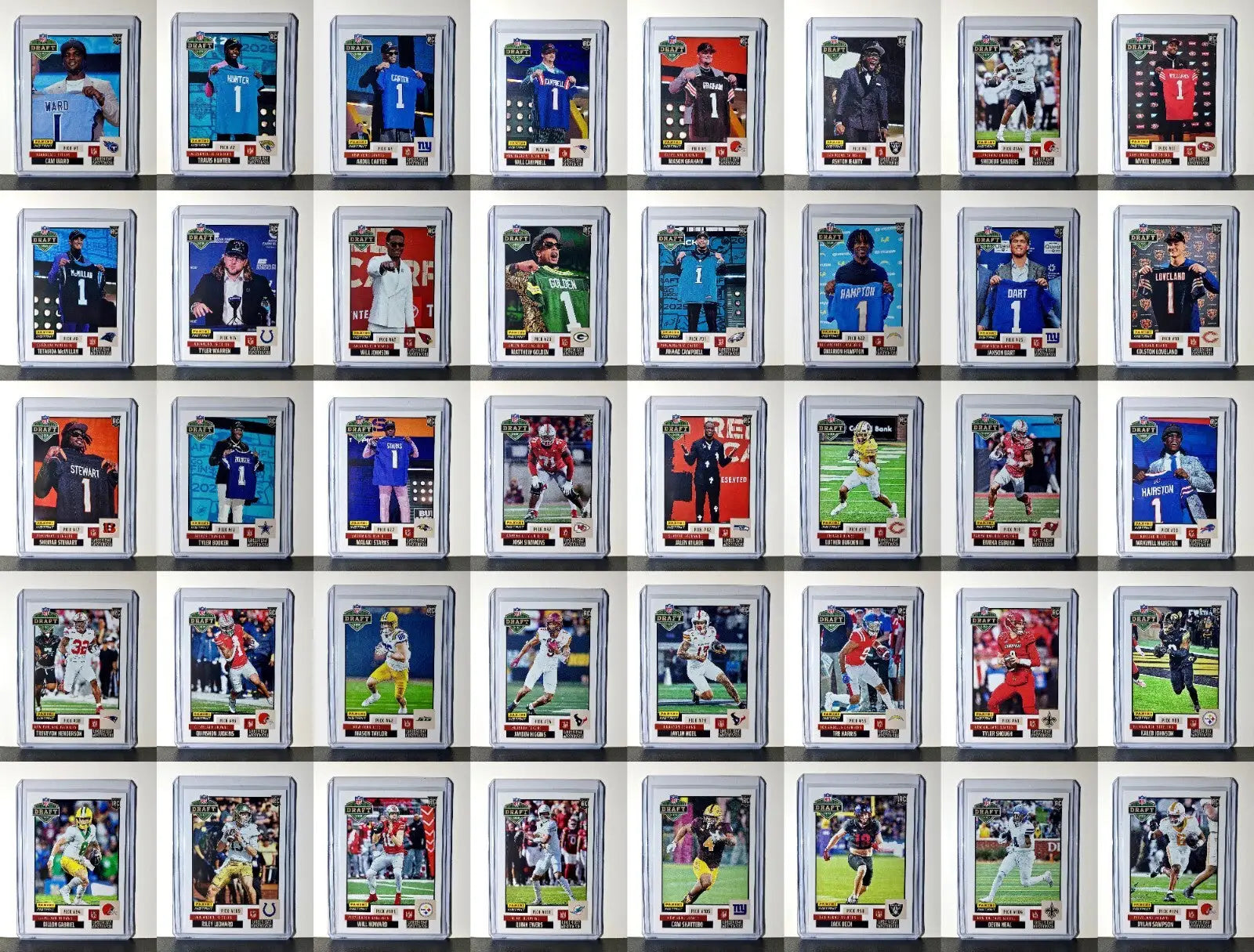 2025 Panini Instant NFL Draft Night Complete 40 Card Football Set - Football Card Single