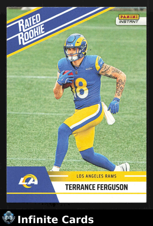 2025 Panini Instant TERRANCE FERGUSON #RRR-23 Rated Rookie Retro Rams RC - Football Card Single