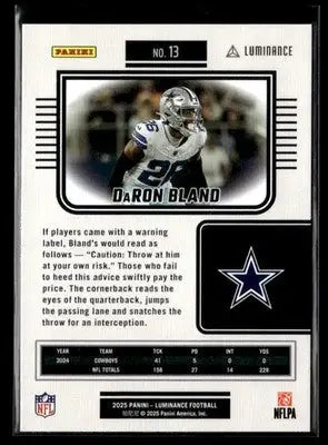 2025 Panini Luminance #13 DaRon Bland - Football Card Single