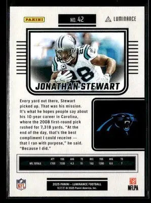 2025 Panini Luminance #42 Jonathan Stewart - Football Card Single