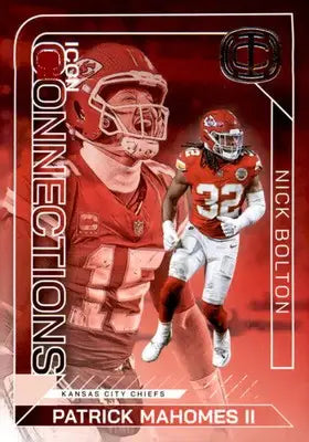 2025 Panini Mahomes Icon Collection Icon #IC23 Patrick Mahomes II Nick Bolton