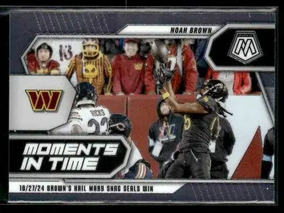 2025 Panini Mosaic #10 Noah Brown Moments In Time Mosaic - Football Card Single