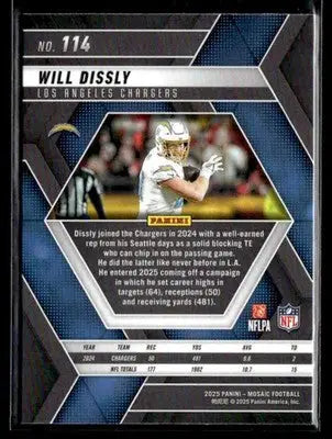 2025 Panini Mosaic #114 Will Dissly - Football Card Single