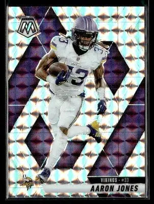 2025 Panini Mosaic #128 Aaron Jones Silver Mosaic Minnesota Vikings - Football Card Single