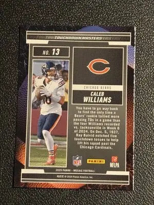 2025 Panini Mosaic #13 Caleb Williams Touchdown Masters - Football Card Single