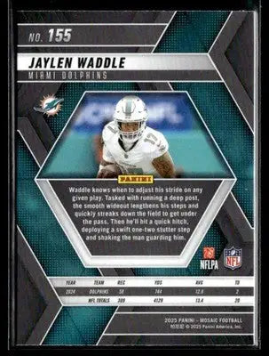 2025 Panini Mosaic #155 Jaylen Waddle - Football Card Single