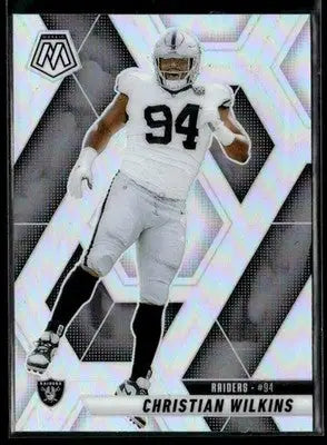 2025 Panini Mosaic #170 Christian Wilkins Silver - Football Card Single