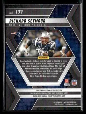 2025 Panini Mosaic #171 Richard Seymour - Football Card Single