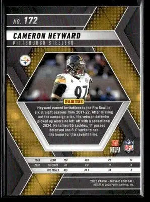 2025 Panini Mosaic #172 Cameron Heyward - Football Card Single