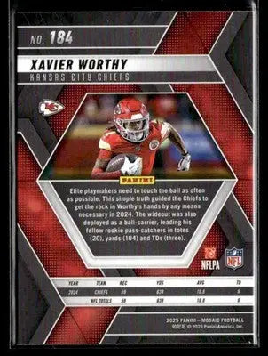 2025 Panini Mosaic #184 Xavier Worthy - Football Card Single
