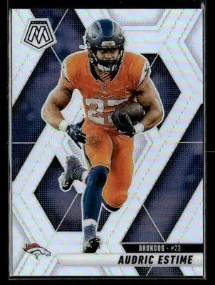 2025 Panini Mosaic #208 Audric Estime Silver - Football Card Single