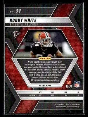 2025 Panini Mosaic #21 Roddy White Mosaic - Football Card Single