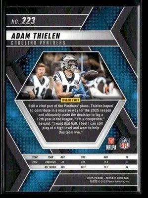 2025 Panini Mosaic #223 Adam Thielen - Football Card Single
