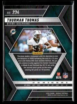 2025 Panini Mosaic #234 Thurman Thomas - Football Card Single
