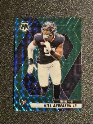 2025 Panini Mosaic #24 Will Anderson Jr. Mosaic Green - Football Card Single