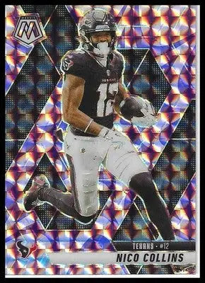 2025 Panini Mosaic #245 Nico Collins Mosaic Camo Pink