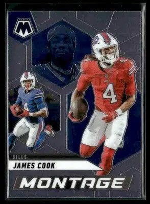 2025 Panini Mosaic #25 James Cook Montage Mosaic - Football Card Single