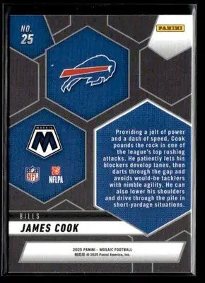 2025 Panini Mosaic #25 James Cook Montage Mosaic - Football Card Single