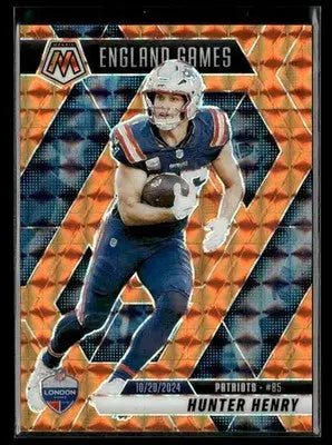 2025 Panini Mosaic #262 Hunter Henry Mosaic Orange #/199 - Football Card Single