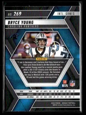 2025 Panini Mosaic #269 Bryce Young - Football Card Single