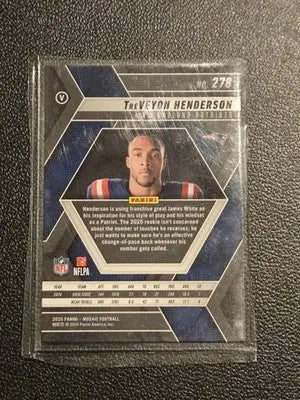 2025 Panini Mosaic #278 TreVeyon Henderson Rookie - Football Card Single