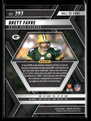 2025 Panini Mosaic #293 Brett Favre - Football Card Single