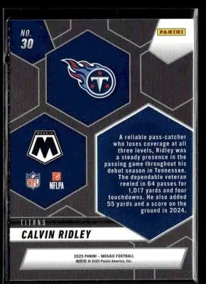 2025 Panini Mosaic #30 Calvin Ridley Montage - Football Card Single