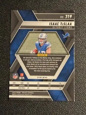 2025 Panini Mosaic #319 Isaac TeSlaa Mosaic Green - Football Card Single