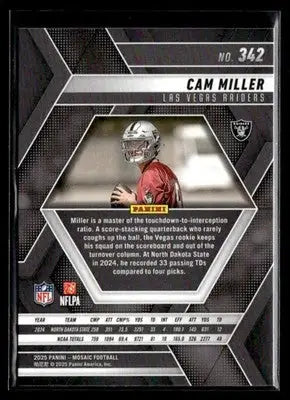 2025 Panini Mosaic #342 Cam Miller - Football Card Single
