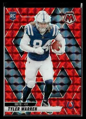 2025 Panini Mosaic #354 Tyler Warren Mosaic Red - Football Card Single