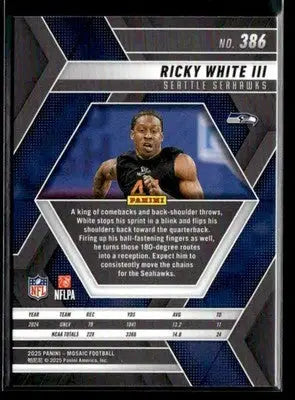 2025 Panini Mosaic #386 Ricky White III - Football Card Single
