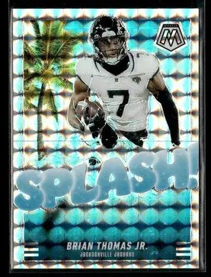 2025 Panini Mosaic #4 Brian Thomas Jr. Splash Mosaic Silver - Football Card Single