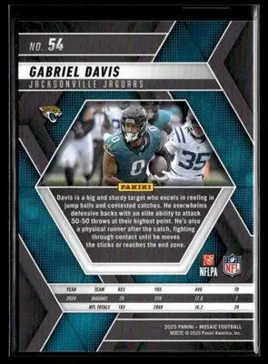 2025 Panini Mosaic #54 Gabriel Davis - Football Card Single