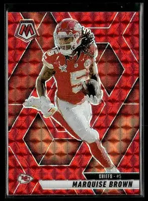 2025 Panini Mosaic #73 Marquise Brown Mosaic Red - Football Card Single