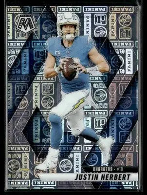 2025 Panini Mosaic #80 Justin Herbert Silver Knight #/149 - Football Card Single
