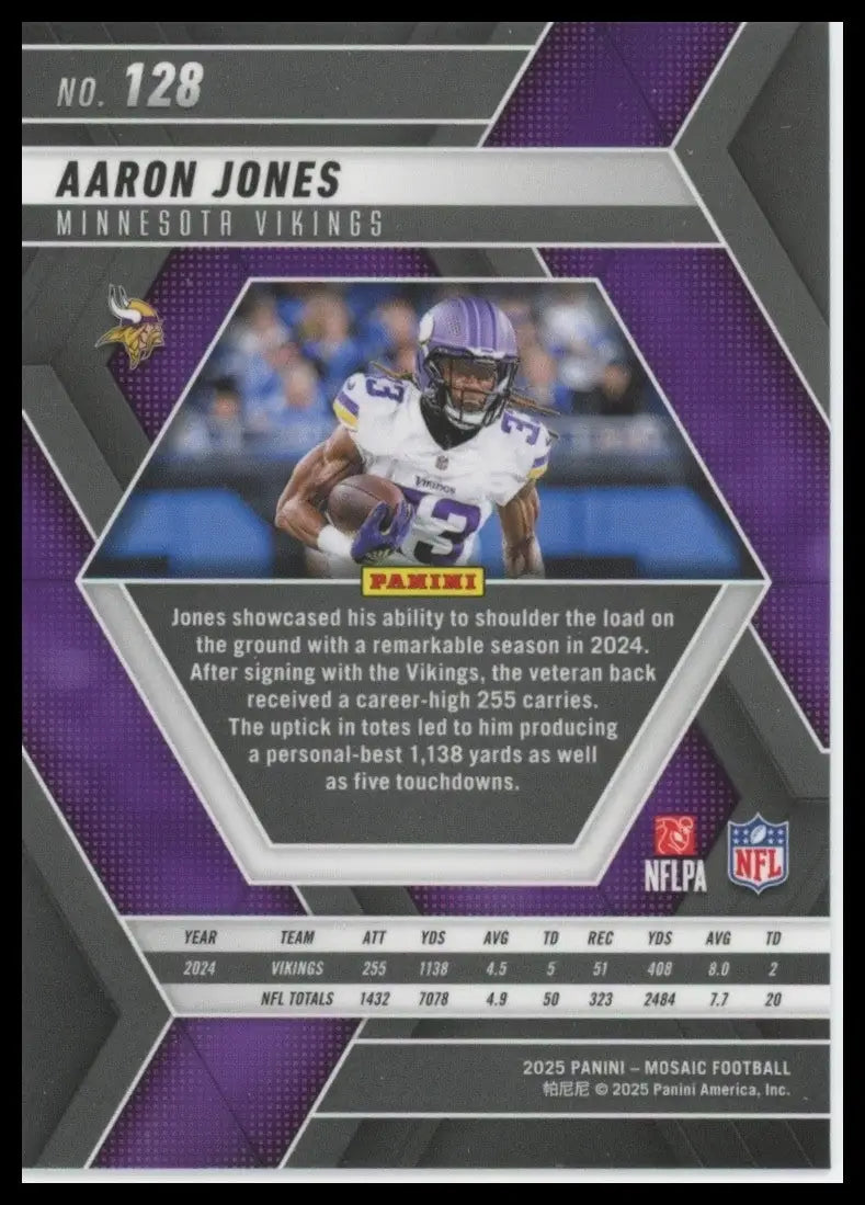 2025 Panini Mosaic - Aaron Jones #128 - Football Card Single