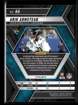 2025 Panini Mosaic Arik Armstead #66 Scope Purple Jacksonville Jaguars - Football Card Single