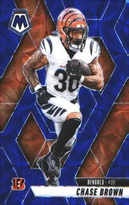 2025 Panini Mosaic Blue Scope #220 Chase Brown - Football Card Single