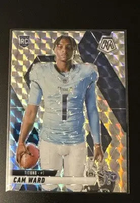 2025 Panini Mosaic Cam Ward Rc Variation Silver Prizm Mosaic 272 - Football Card Single