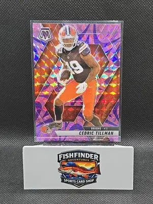 2025 Panini Mosaic - Cedric Tillman #197 Reactive Purple Mosaic Prizm - Football Card Single