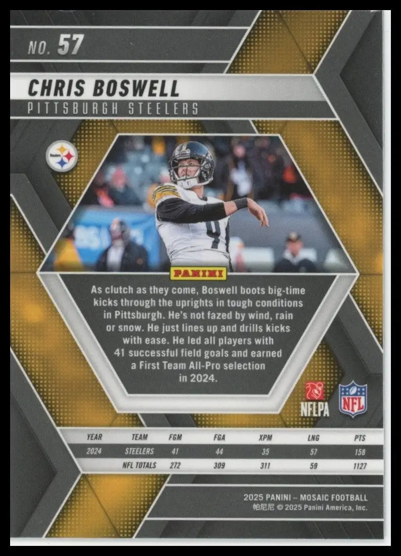 2025 Panini Mosaic - Chris Boswell #57 - Football Card Single