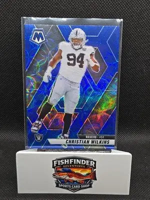 2025 Panini Mosaic - Christian Wilkins #170 Blue Scope Prizm - Football Card Single