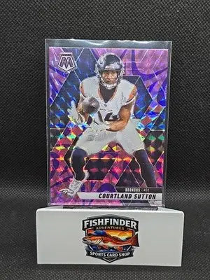 2025 Panini Mosaic - Courtland Sutton #64 Reactive Purple Mosaic Prizm - Football Card Single
