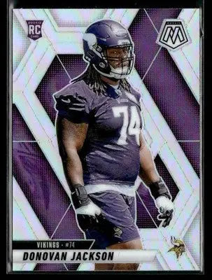 2025 Panini Mosaic Donovan Jackson #388 Silver RC Minnesota Vikings - Football Card Single