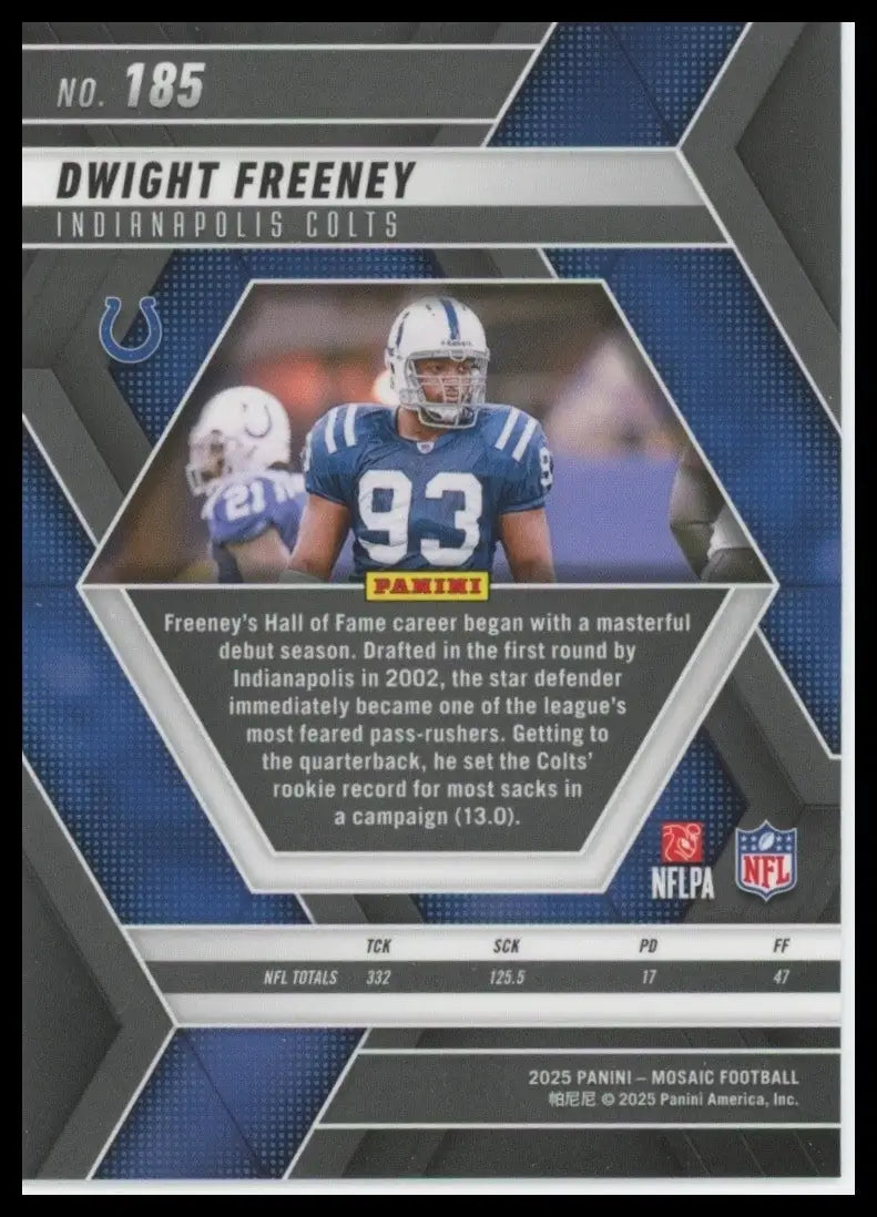 2025 Panini Mosaic - Dwight Freeney #185 - Football Card Single