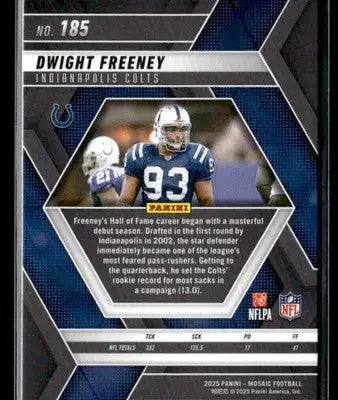 2025 Panini Mosaic Dwight Freeney #185 Indianapolis Colts - Football Card Single
